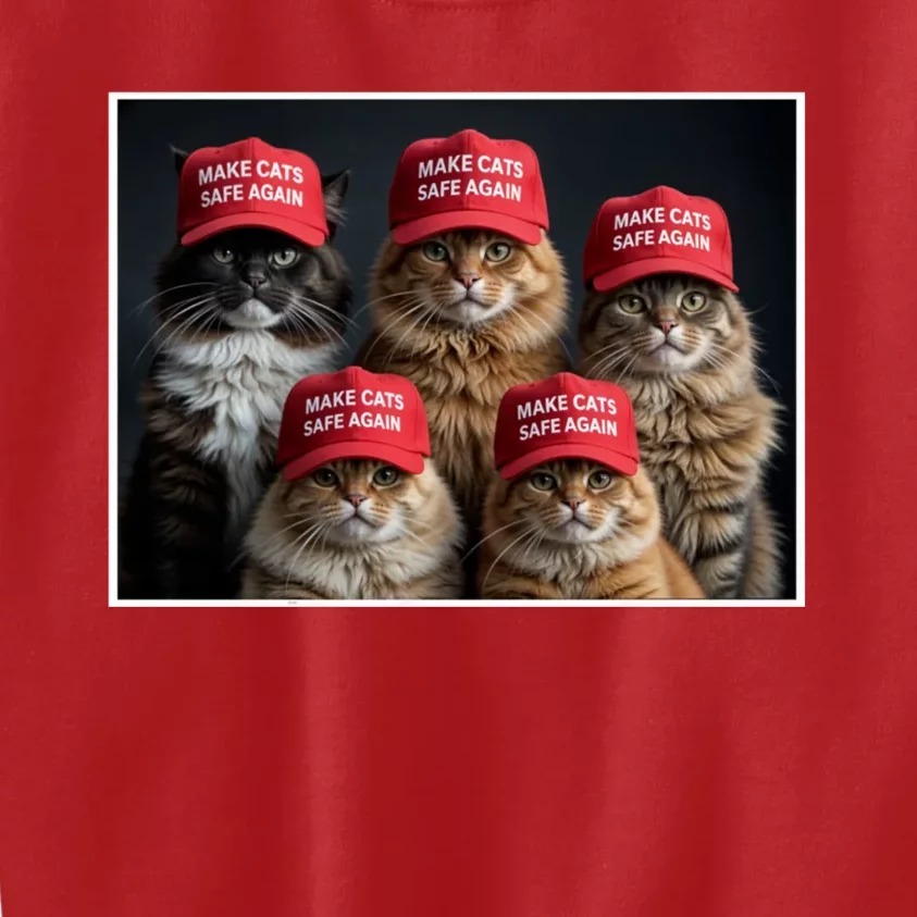 Make Cats Safe Again Trump Kids Sweatshirt