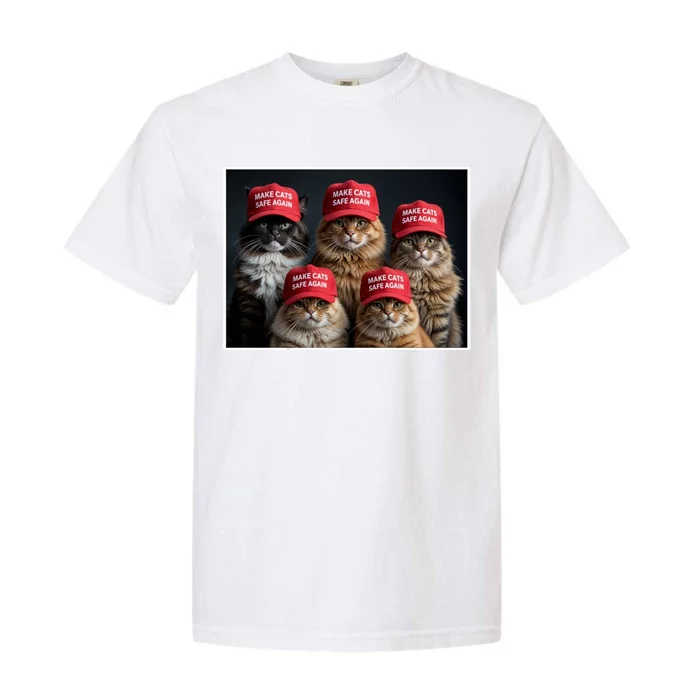 Make Cats Safe Again Trump Garment-Dyed Heavyweight T-Shirt