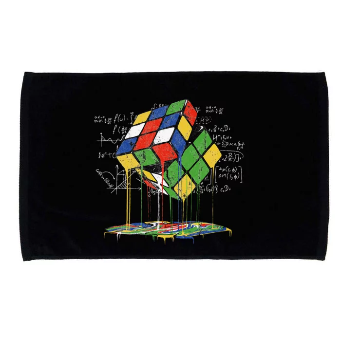 Melting Cube Speed Cubing Vintage Puzzle Math Microfiber Hand Towel