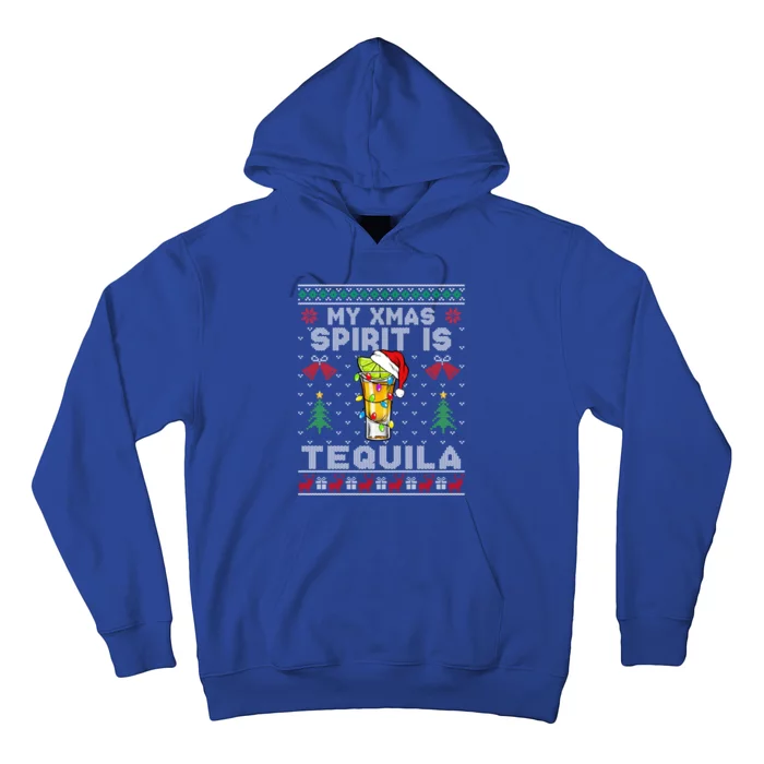 My Christmas Spirit Is Tequila Mexican Ugly Christmas Gift Hoodie