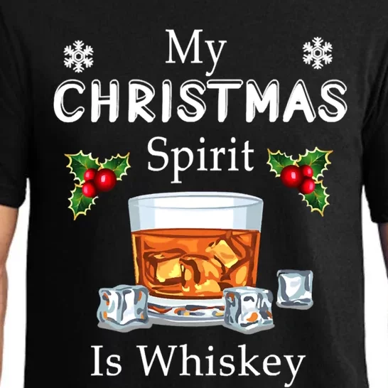 My Christmas Spirit Is Whiskey Ing Merry Xmas Gift Pajama Set