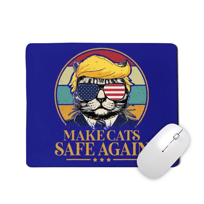 Make Cats Safe Again Trump 2024 Save Our Pets Mousepad