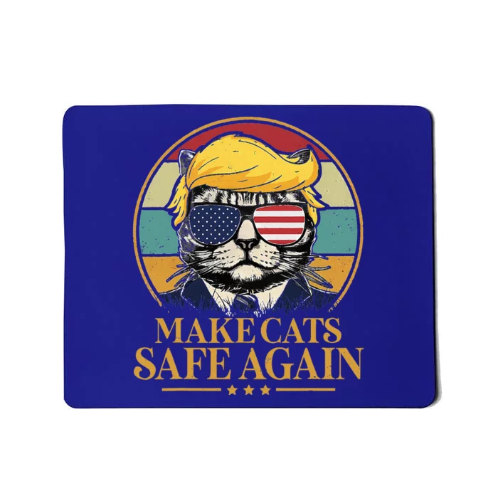 Make Cats Safe Again Trump 2024 Save Our Pets Mousepad