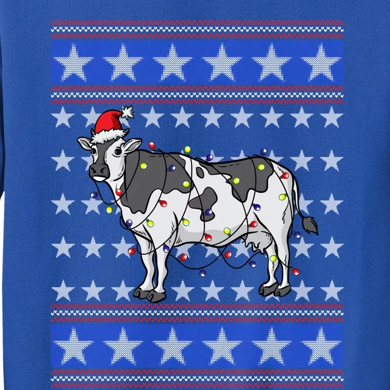 Milk Cow Santa Usa Flag Ugly Christmas Dairy Farmer Great Gift Sweatshirt