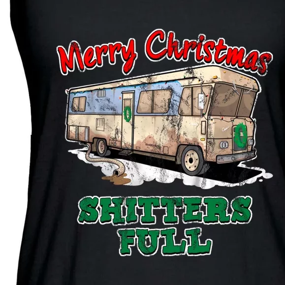 Christmas Vacation, Merry Christmas Shitters Full, Christmas Ugly Ladies Essential Flowy Tank