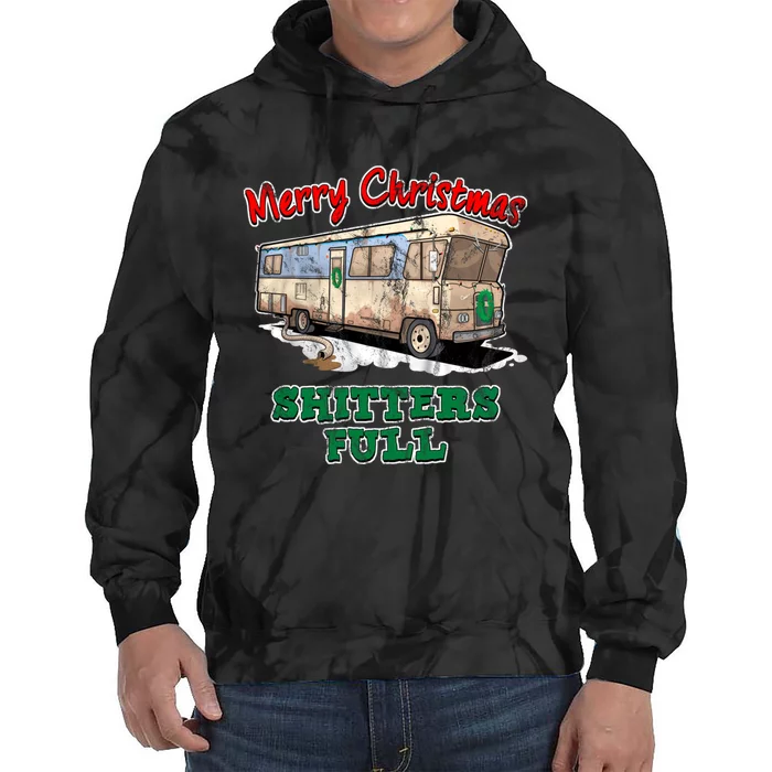 Christmas Vacation, Merry Christmas Shitters Full, Christmas Ugly Tie Dye Hoodie