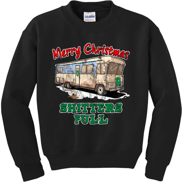 Christmas Vacation, Merry Christmas Shitters Full, Christmas Ugly Kids Sweatshirt