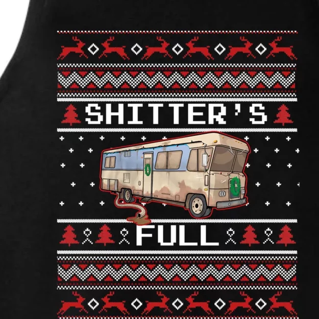 Christmas Vacation, Merry Christmas Shitters Full, Christmas Ugly Ladies Tri-Blend Wicking Tank