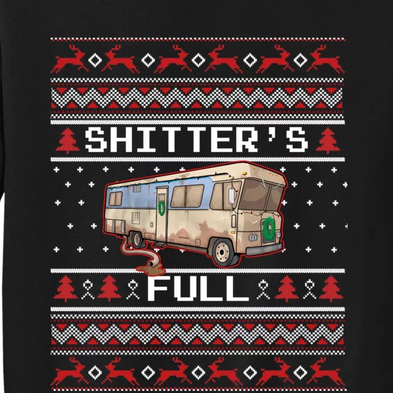 Christmas Vacation, Merry Christmas Shitters Full, Christmas Ugly Tall Sweatshirt