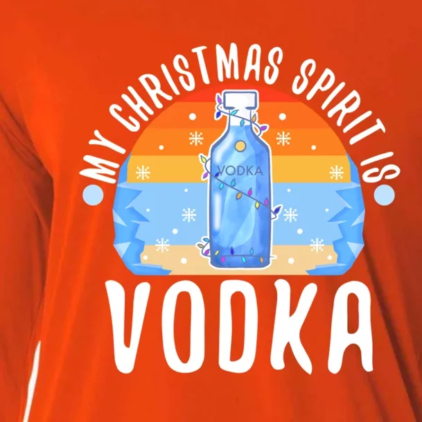 My Christmas Spirit Is Vodka Gift Cooling Performance Long Sleeve Crew