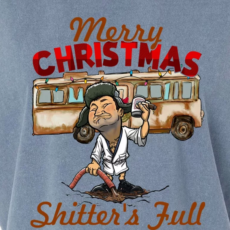 Christmas Vacation, Merry Christmas Shitters Full, Christmas Ugly Garment-Dyed Women's Muscle Tee