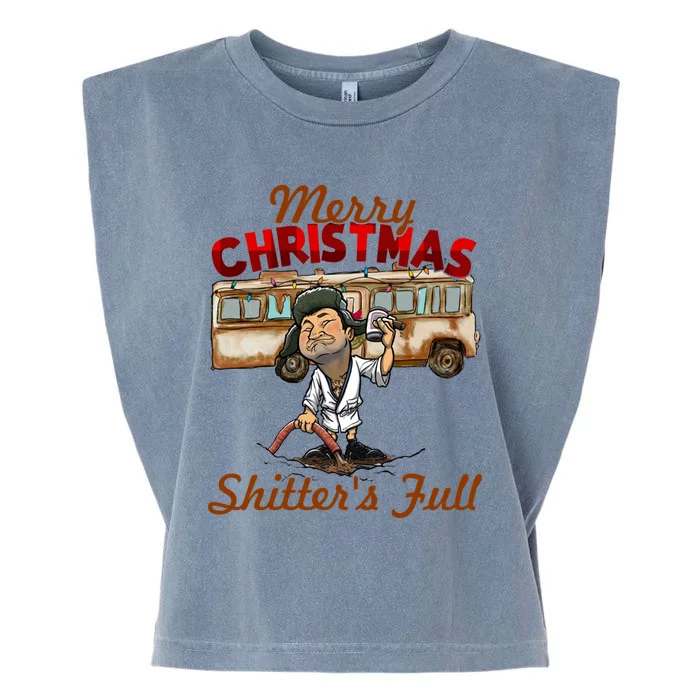 Christmas Vacation, Merry Christmas Shitters Full, Christmas Ugly Garment-Dyed Women's Muscle Tee