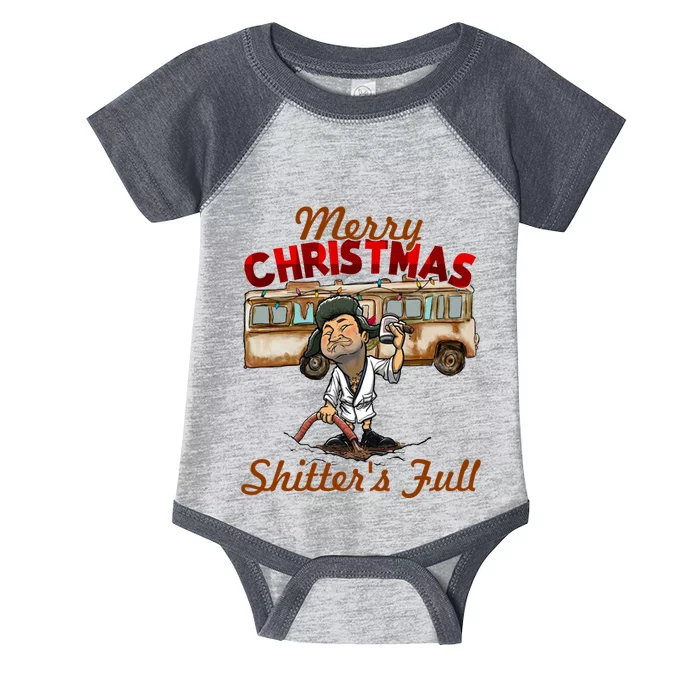 Christmas Vacation, Merry Christmas Shitters Full, Christmas Ugly Infant Baby Jersey Bodysuit