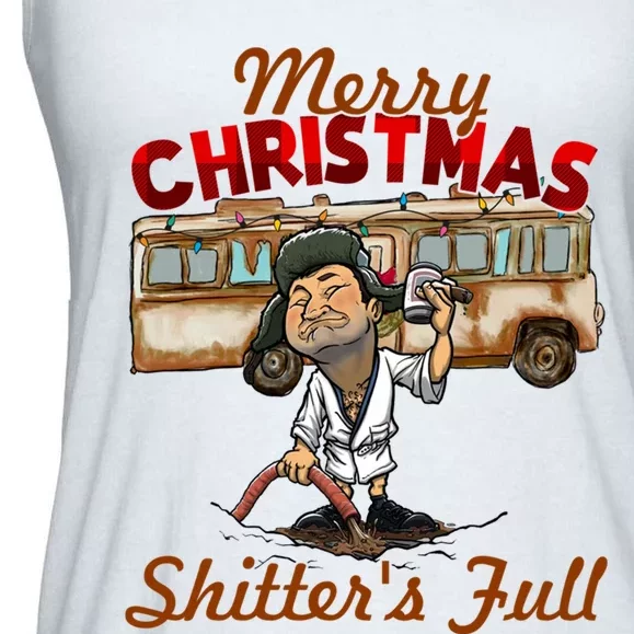 Christmas Vacation, Merry Christmas Shitters Full, Christmas Ugly Ladies Essential Flowy Tank