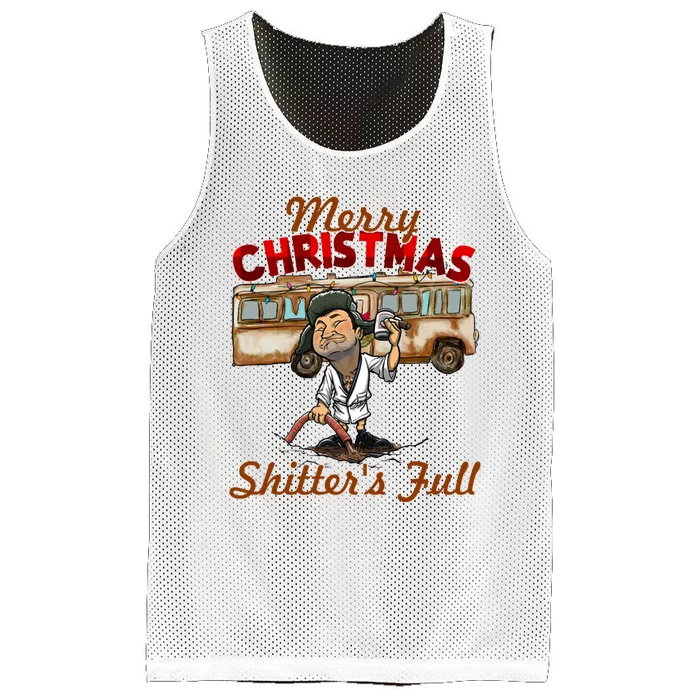 Christmas Vacation, Merry Christmas Shitters Full, Christmas Ugly Mesh Reversible Basketball Jersey Tank