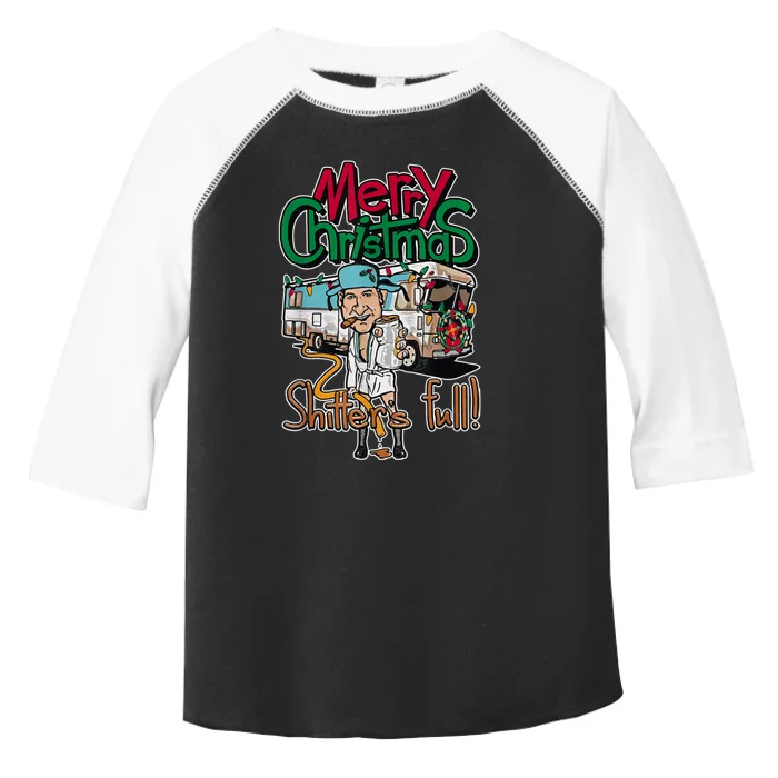 Christmas Vacation, Merry Christmas Shitters Full, Christmas Ugly Toddler Fine Jersey T-Shirt