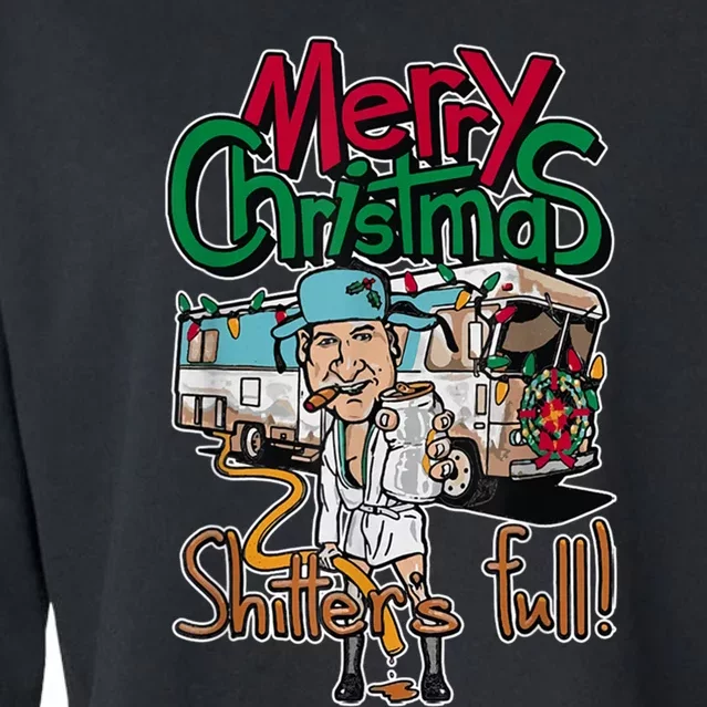 Christmas Vacation, Merry Christmas Shitters Full, Christmas Ugly Cropped Pullover Crew