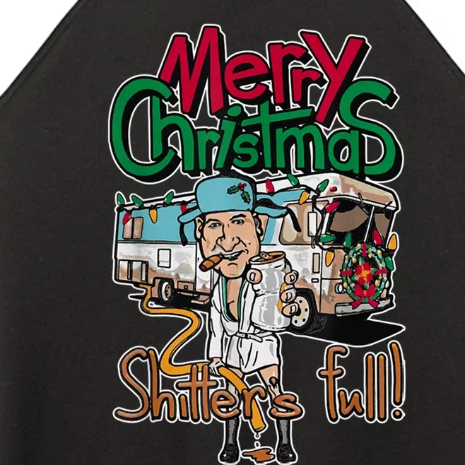 Christmas Vacation, Merry Christmas Shitters Full, Christmas Ugly Women’s Perfect Tri Rocker Tank