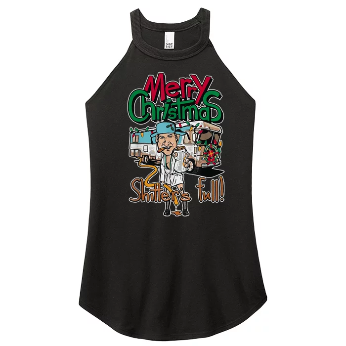 Christmas Vacation, Merry Christmas Shitters Full, Christmas Ugly Women’s Perfect Tri Rocker Tank