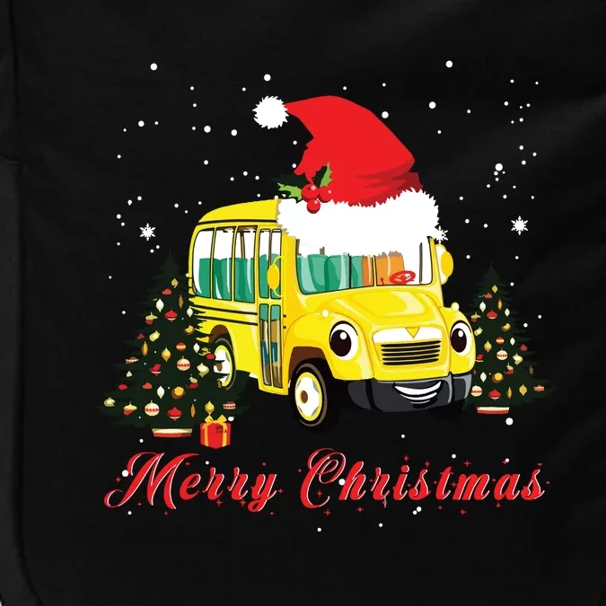 Merry Christmas School Bus Driver Xmas Pajamas Gifto Impact Tech Backpack