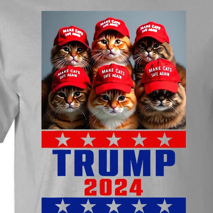 Make Cats Save Again Trump Usa President Election 2024 Tall T-Shirt