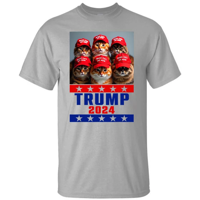 Make Cats Save Again Trump Usa President Election 2024 Tall T-Shirt