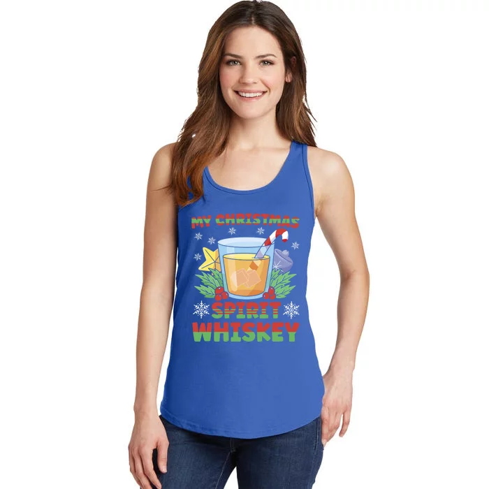 My Christmas Spirit Is Whiskey Gift Ladies Essential Tank