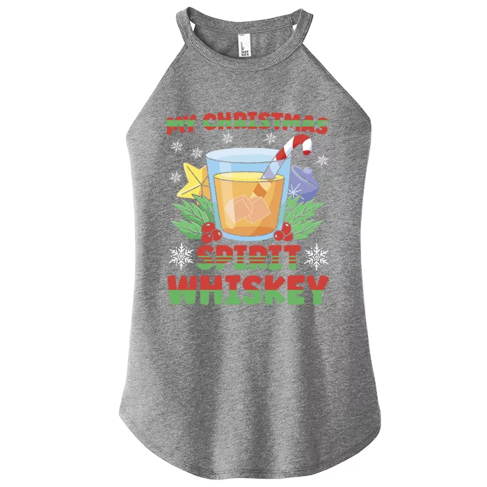 My Christmas Spirit Is Whiskey Gift Women’s Perfect Tri Rocker Tank