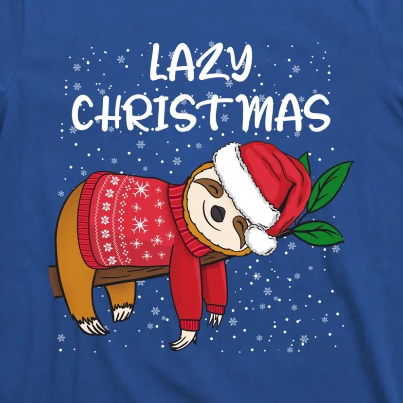 Merry Christmas Santa Sloth Merry Slothmas Lazy Christmas Gift T-Shirt