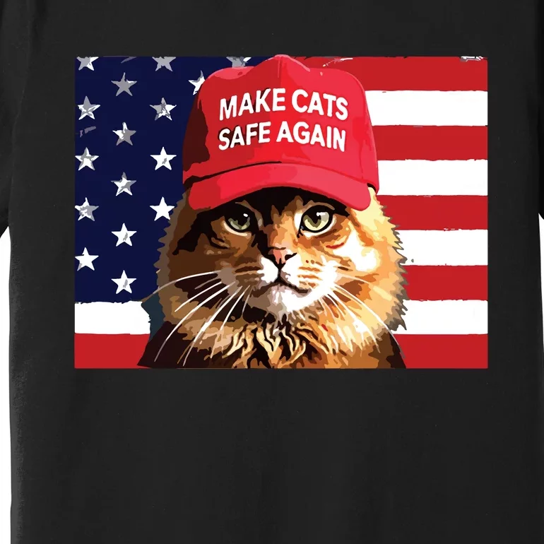 Make Cats Safe Again Red Hat 2024 Debate Funny Premium T-Shirt