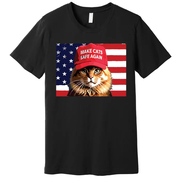 Make Cats Safe Again Red Hat 2024 Debate Funny Premium T-Shirt