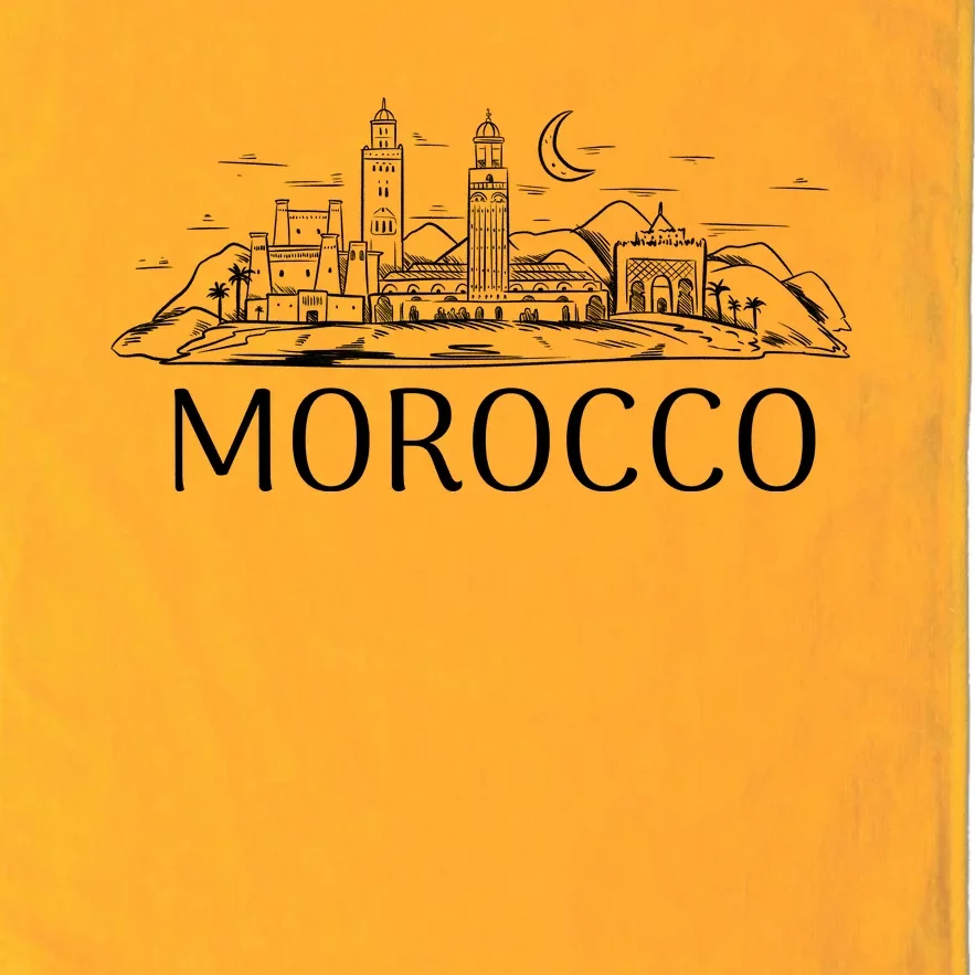 Morocco City Skyline Platinum Collection Golf Towel