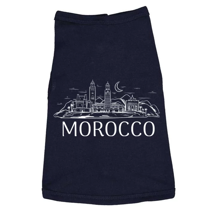 Morocco City Skyline Doggie Tank