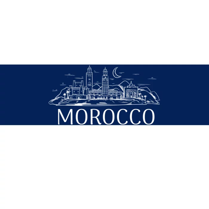 Morocco City Skyline Bumper Sticker