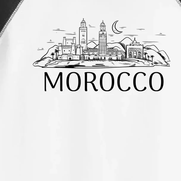 Morocco City Skyline Toddler Fine Jersey T-Shirt