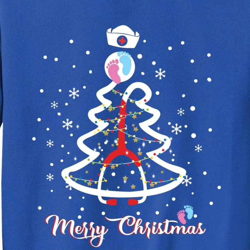 Merry Christmas Stethoscope Nicu Nurse Christmas Tree Great Gift Tall Sweatshirt