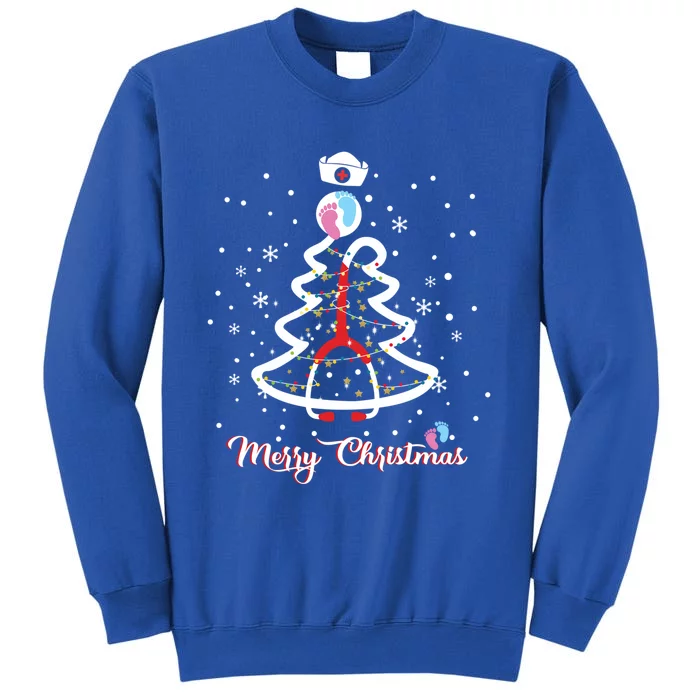 Merry Christmas Stethoscope Nicu Nurse Christmas Tree Great Gift Tall Sweatshirt