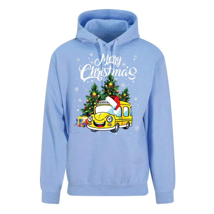 Merry Christmas School Bus Driver Xmas Pajamas Unisex Surf Hoodie