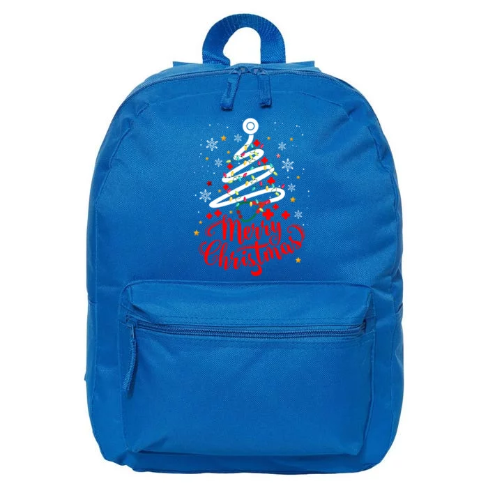 Merry Christmas Stethoscope Tree Cute Medical Rn Nurse Xmas Gift 16 in Basic Backpack