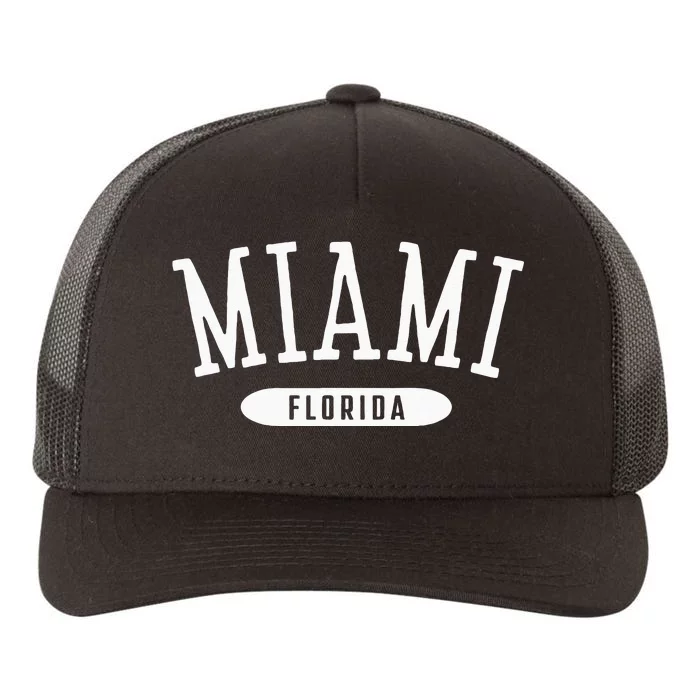 Miami Classic Style Miami Florida FL Yupoong Adult 5-Panel Trucker Hat