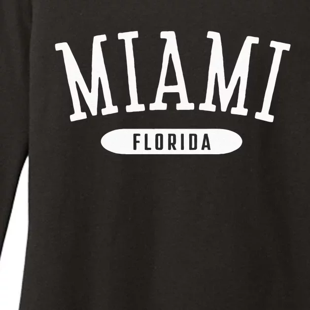 Miami Classic Style Miami Florida FL Womens CVC Long Sleeve Shirt