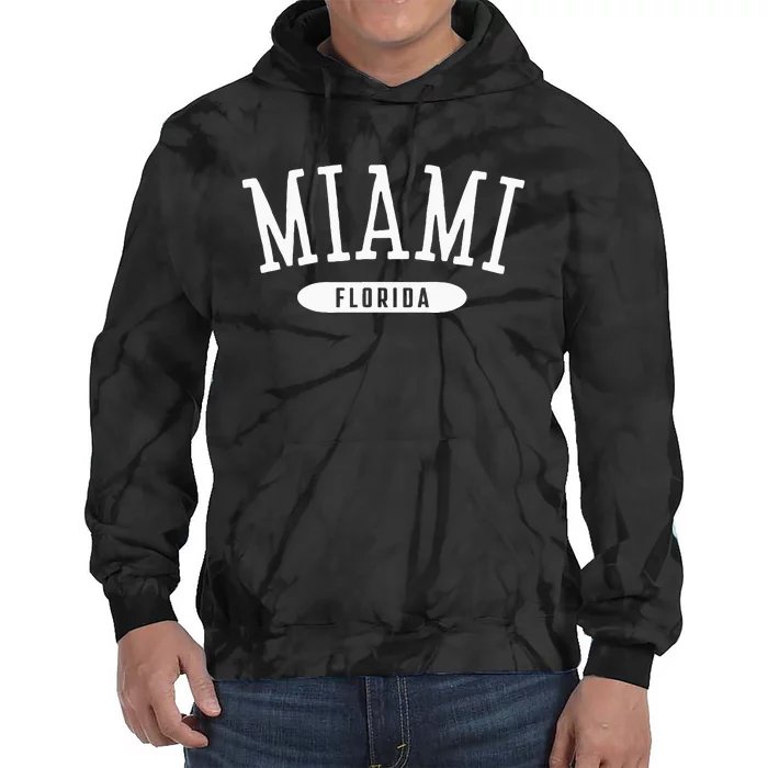 Miami Classic Style Miami Florida FL Tie Dye Hoodie