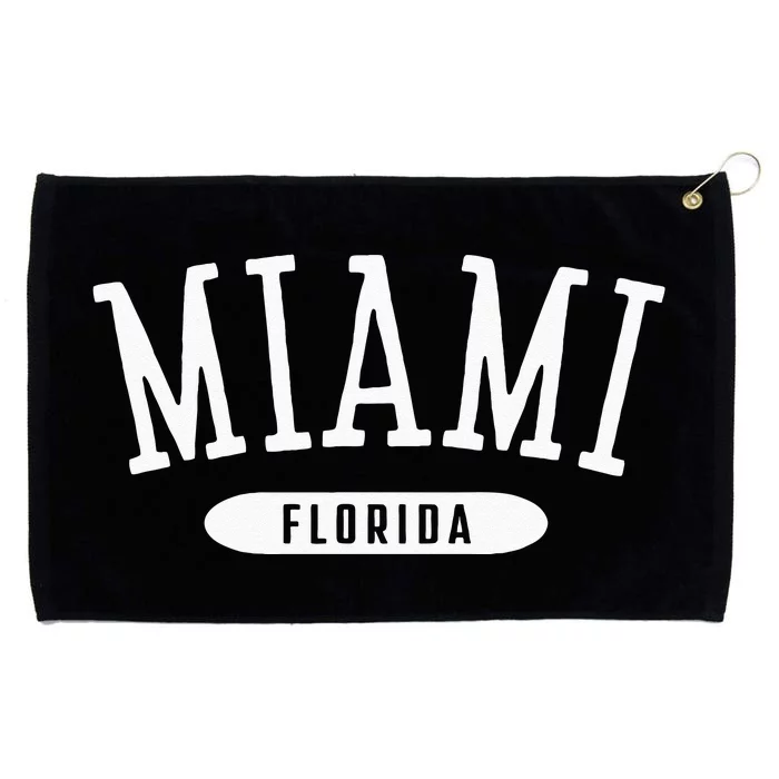 Miami Classic Style Miami Florida FL Grommeted Golf Towel