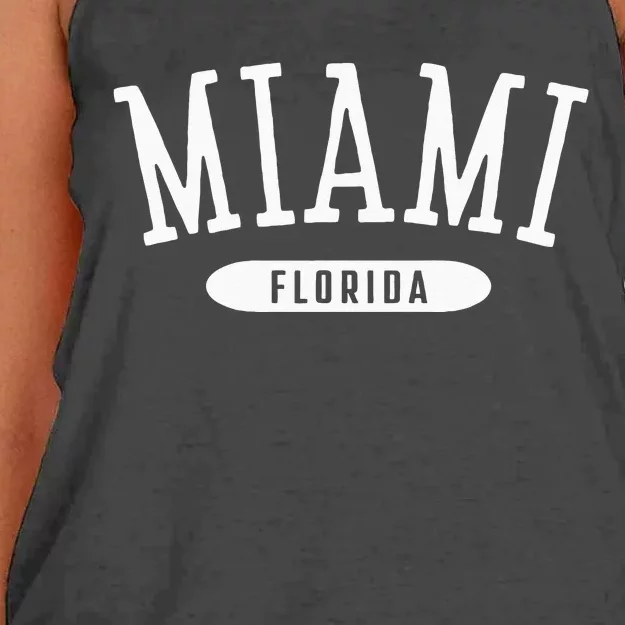 Miami Classic Style Miami Florida FL Women's Knotted Racerback Tank