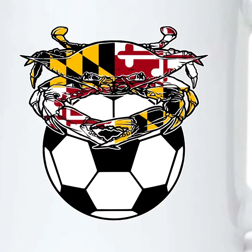 Maryland Crab State Pride Flag Gift Soccer Blue Crab Black Color Changing Mug