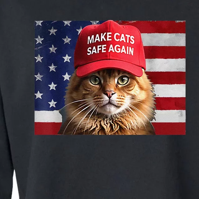 Make Cats Safe Again Cropped Pullover Crew