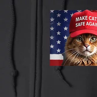 Make Cats Safe Again Full Zip Hoodie