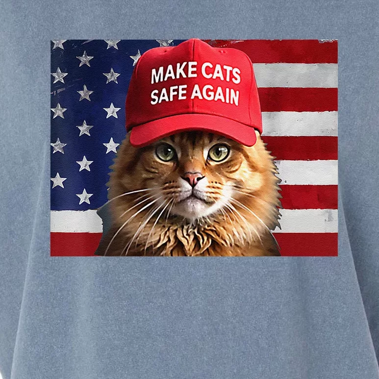 Make Cats Safe Again Garment-Dyed Women's Muscle Tee