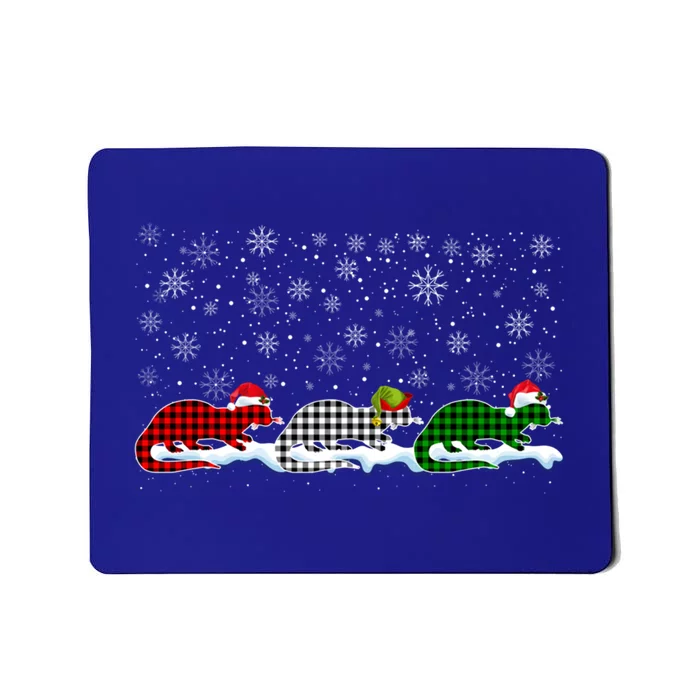 Merry Christmas Santa Xmas Funny Otter Animals Lover Gift Mousepad