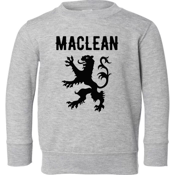 Maclean Clan Scottish Family Name Scotland Heraldry Toddler Sweatshirt